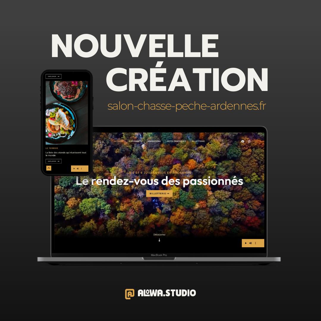 Réalisation du site du salon de la chasse et de la pêche